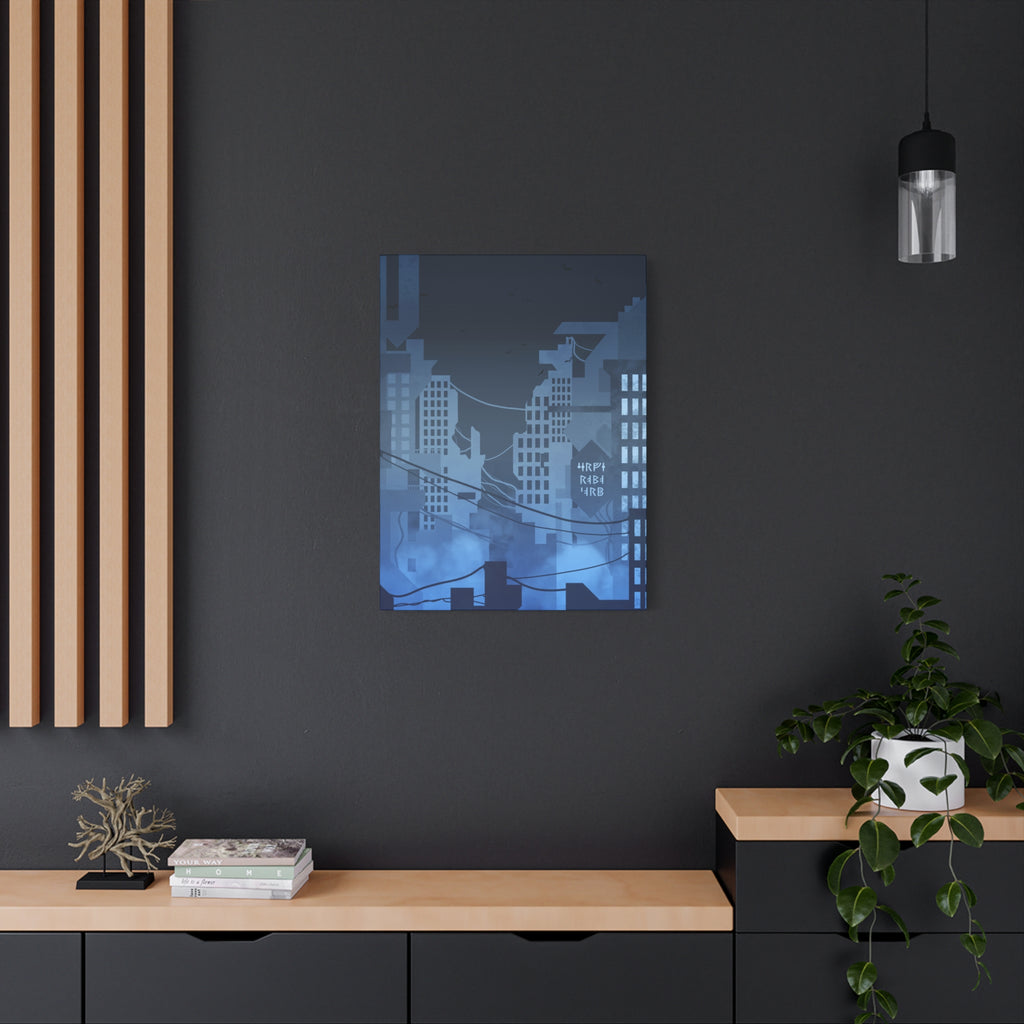 City Lights Nightscape Canvas Wall Art - Luminous Skyline Decor