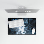 Frozen Forest Mouse Pad - Winter Landscape Desk Mat