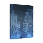 City Lights Canvas Wall Art - Neon Cyberpunk Cityscape Decor