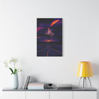 Abandoned City Canvas Wall Art - Sci-Fi Desert Ruins Decor