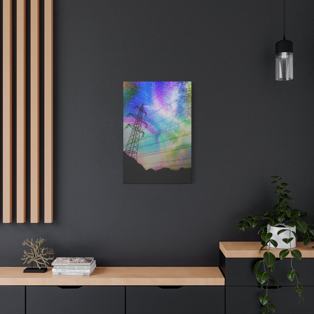 Solar Storm Canvas Wall Art - Vibrant Abstract Nebula Decor