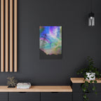 Solar Storm Canvas Wall Art - Vibrant Abstract Nebula Decor