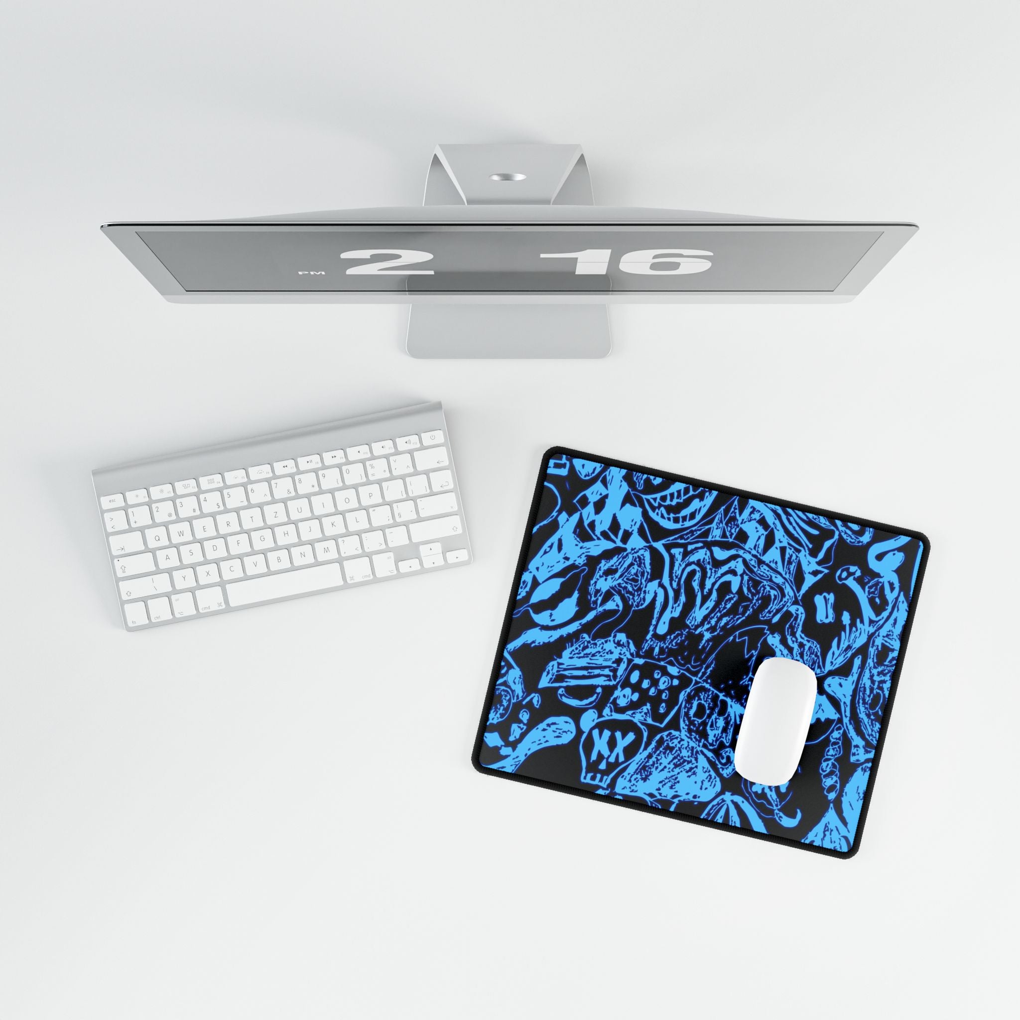 Doodles of a Lost Mind Desk Mat - Abstract Doodle Mouse Pad