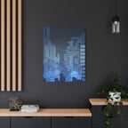 City Lights Nightscape Canvas Wall Art - Luminous Skyline Decor