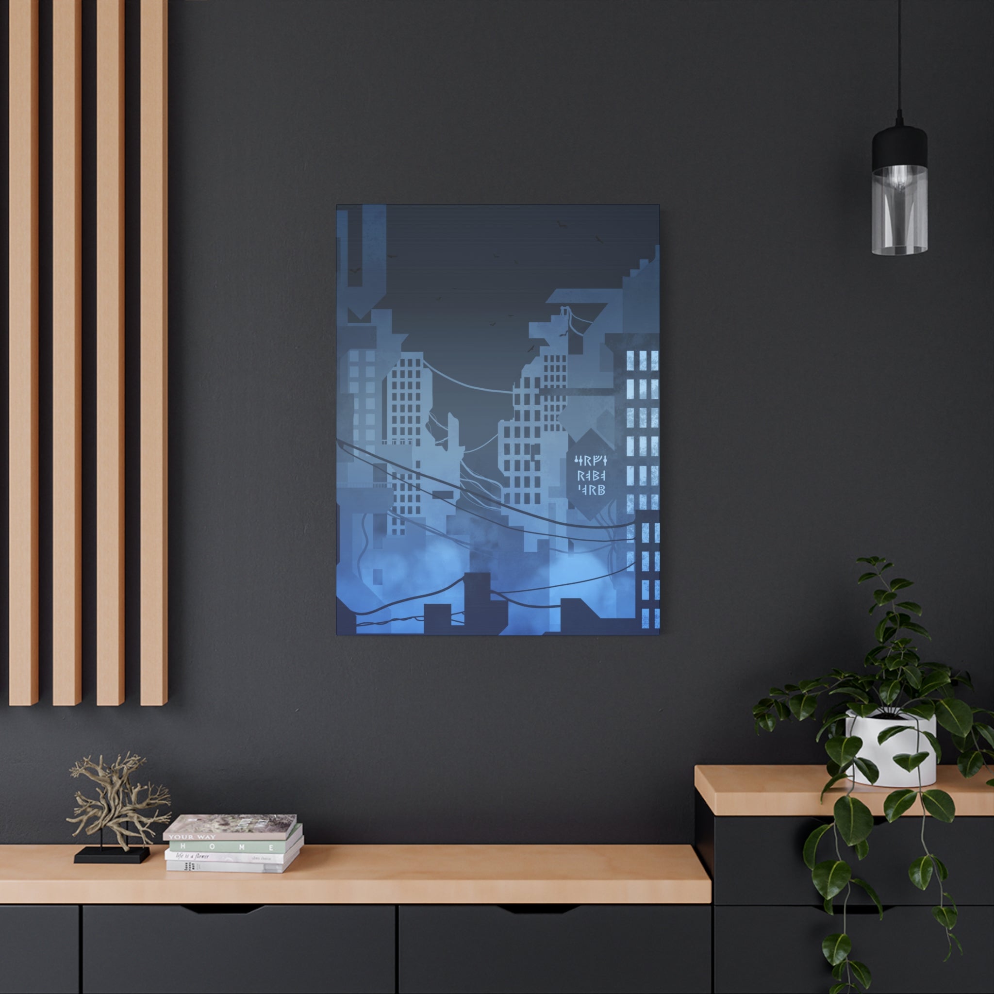 City Lights Nightscape Canvas Wall Art - Luminous Skyline Decor