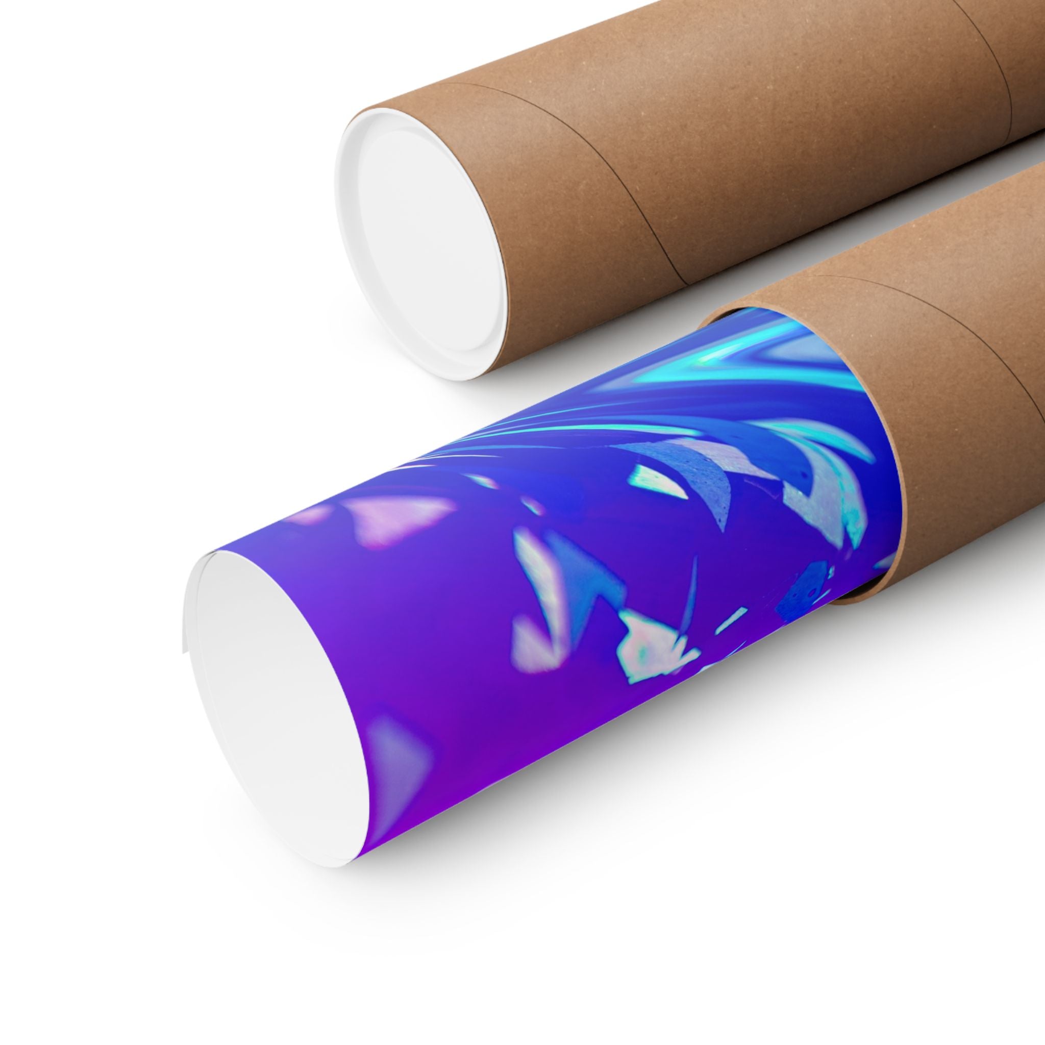Trippy Holographic Matte Poster Print