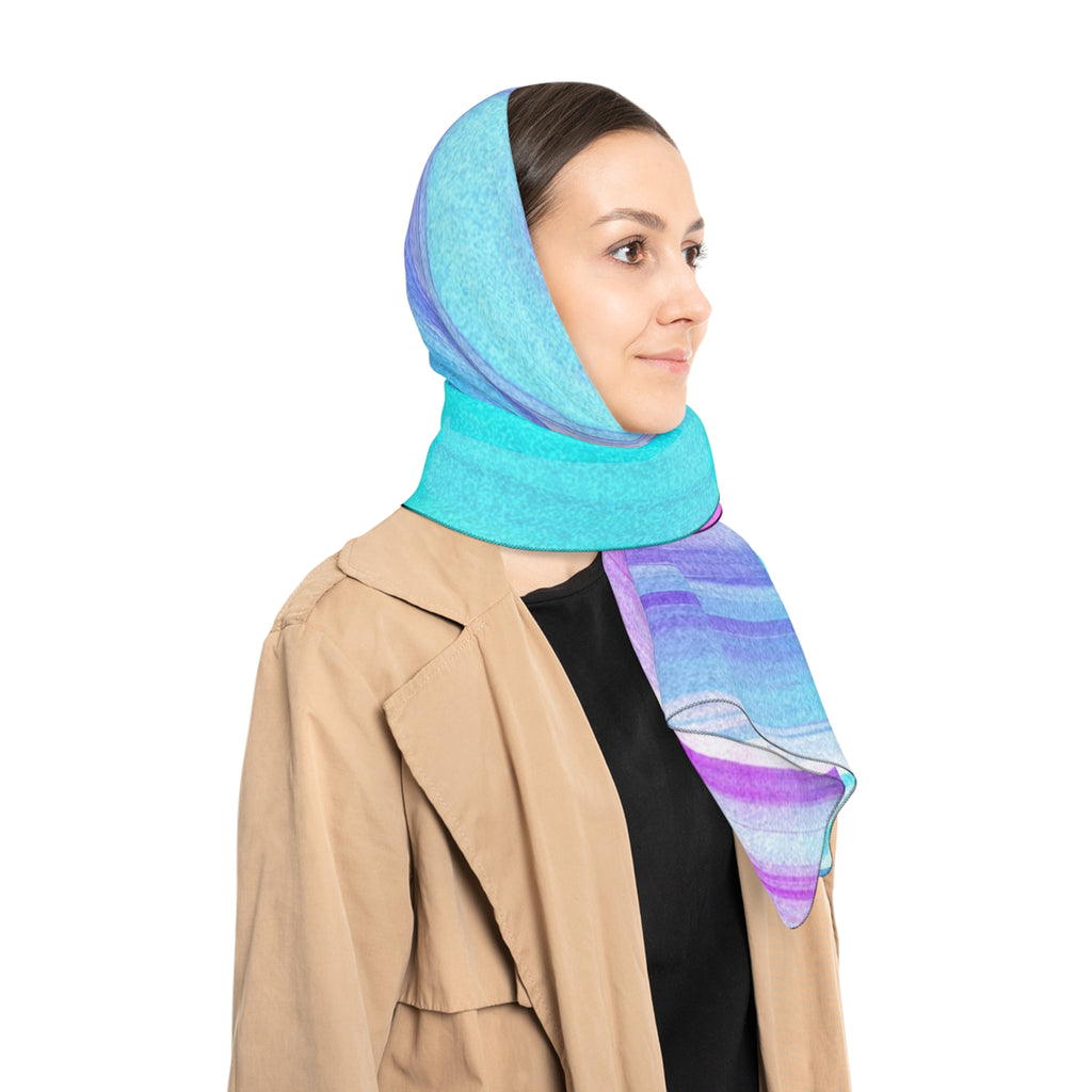 Daze And Haze Scarf - Swirling Vortex of Pastel Colors Shawl