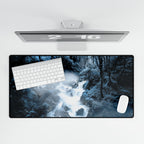 Frozen Forest Mouse Pad - Winter Landscape Desk Mat