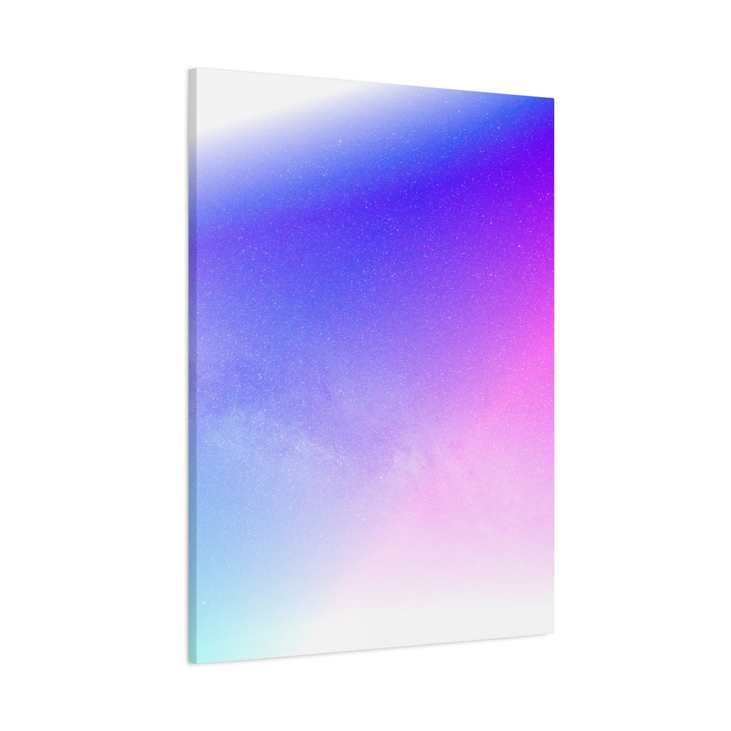 Starfield Space Galaxy Canvas Wall Art - Cosmic Purple Decor