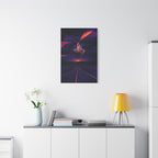 Abandoned City Canvas Wall Art - Sci-Fi Desert Ruins Decor