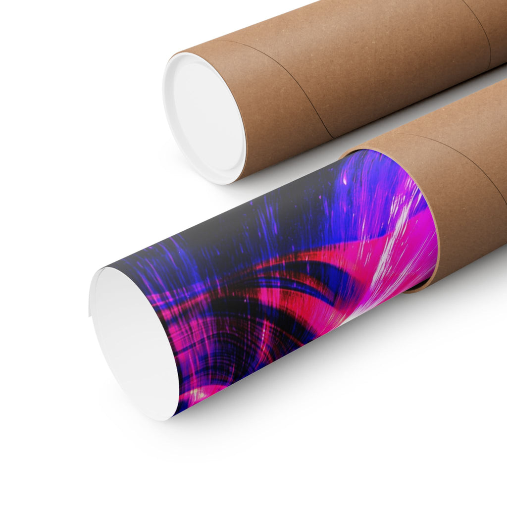 Purple Pink Wormhole Poster - Special Edition Cosmic Vortex Art