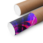 Purple Pink Wormhole Poster - Special Edition Cosmic Vortex Art