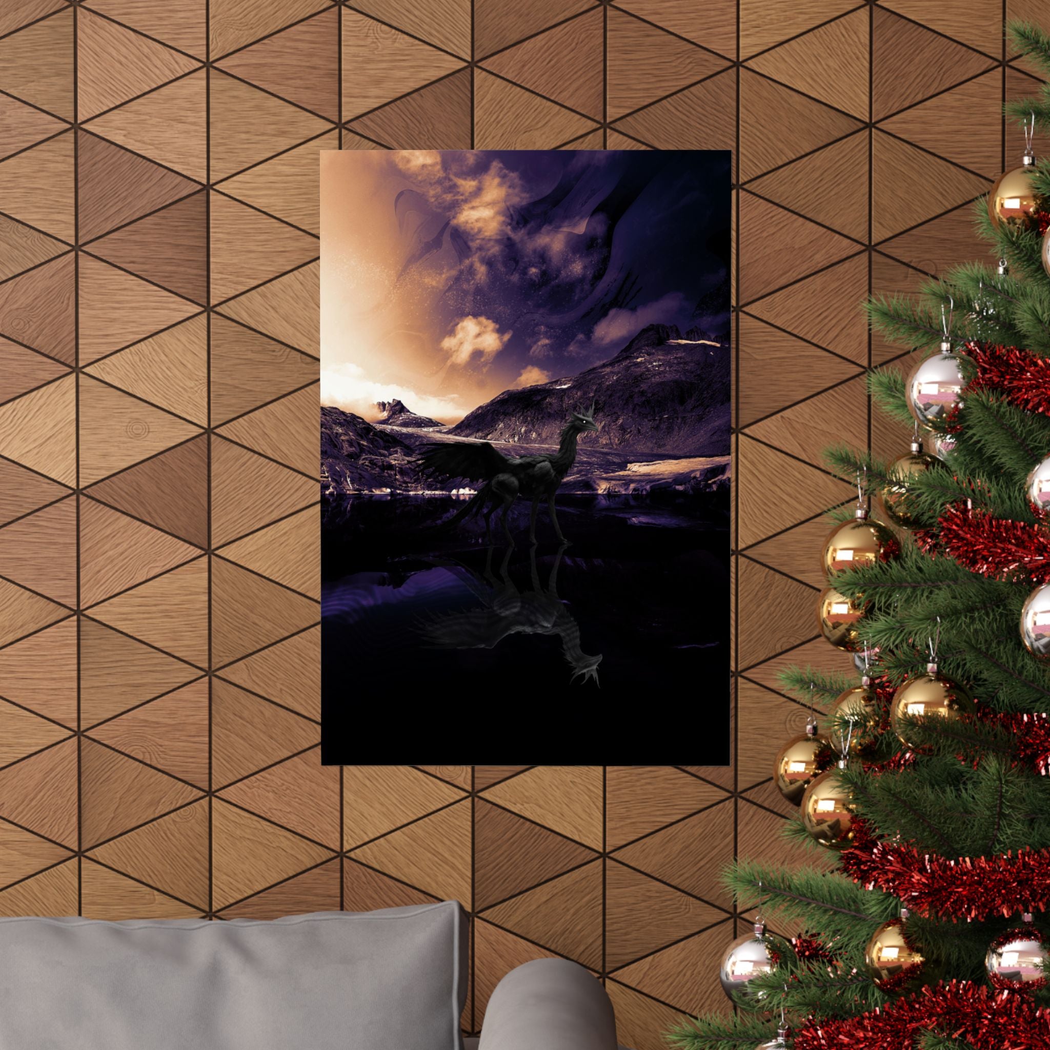 Baby Winged Dragon Poster Print - Fantasy Creature Art