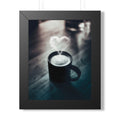 Coffee Love Framed Poster - Cozy Cafe Aesthetic Wall Art