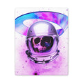 Astronaut Skeleton Skull Canvas Wall Art - Dark Space Skull Decor