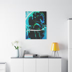 Grunge Space Man Canvas Art - Urban Graffiti Astronaut Decor