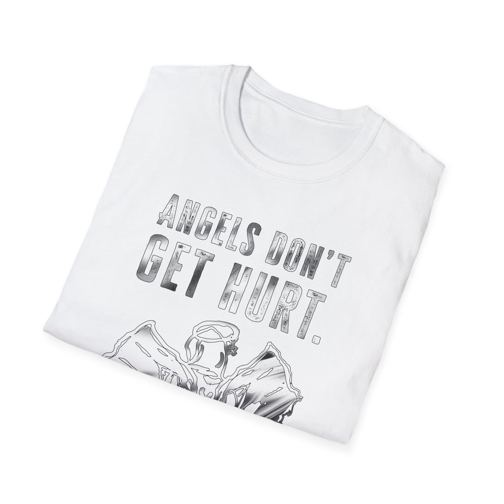 Angels Don't Get Hurt Graphic Tee - Grunge Statement Shirt