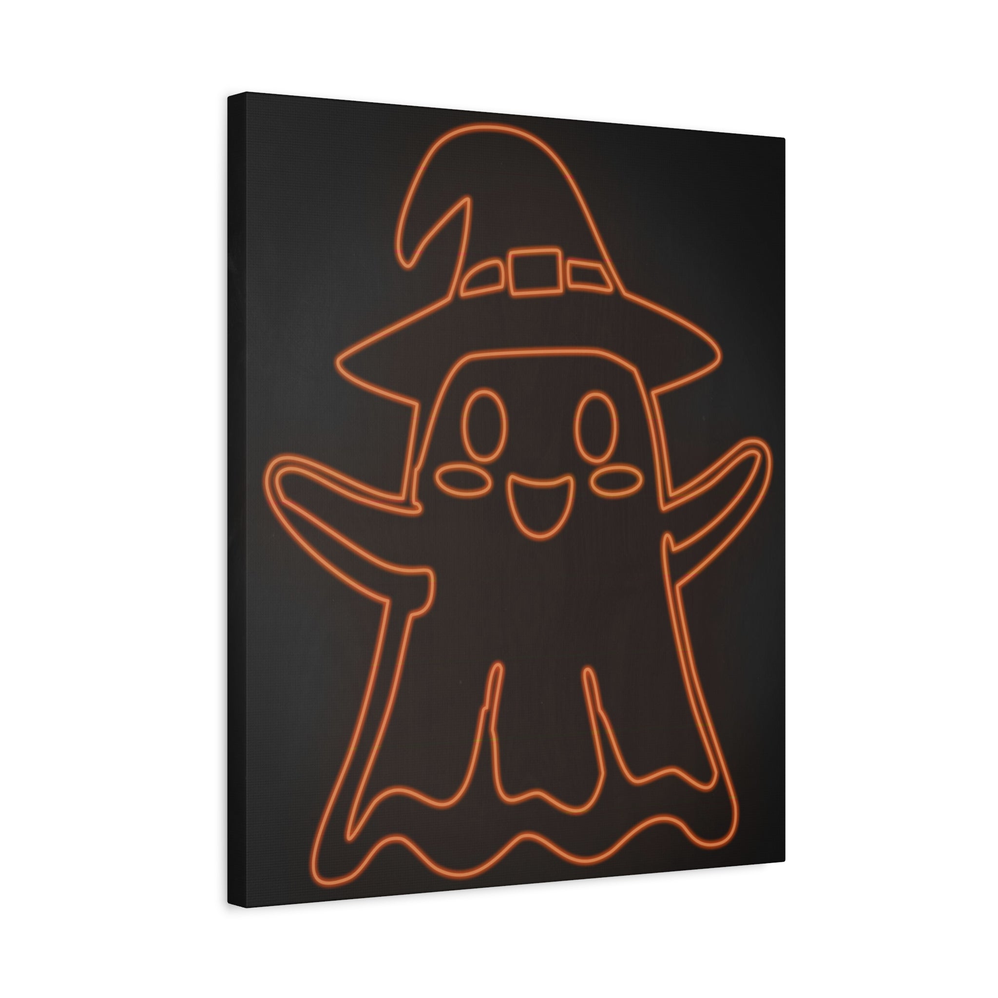 Cute Ghost Canvas Wall Art - Halloween Kids Room Decor