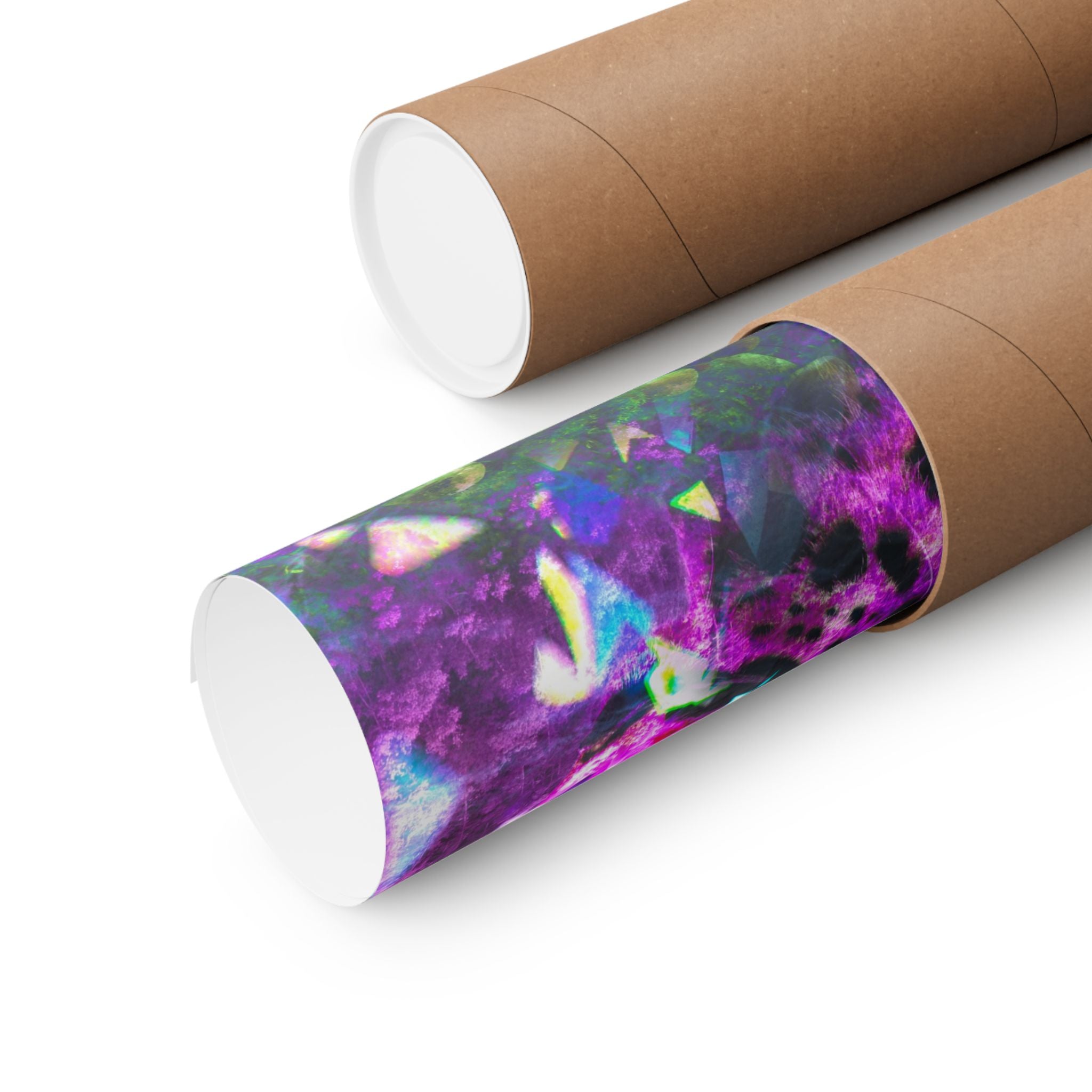 Trippy Cheetah Matte Poster Print