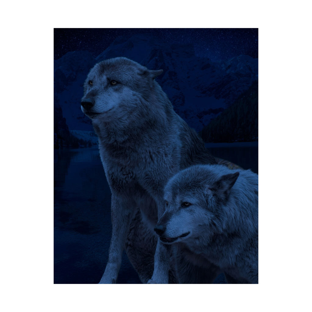 Wolf Pack Matte Vertical Posters - Stunning Wildlife Art for Nature Lovers - Perfect for Home & Office Decor
