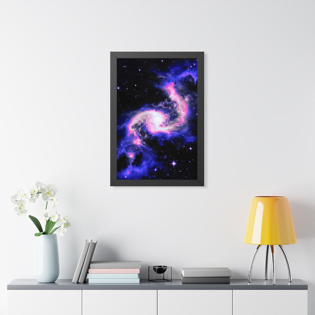 Star Formation Framed Vertical Poster - Stunning Galaxy Art for Home Decor