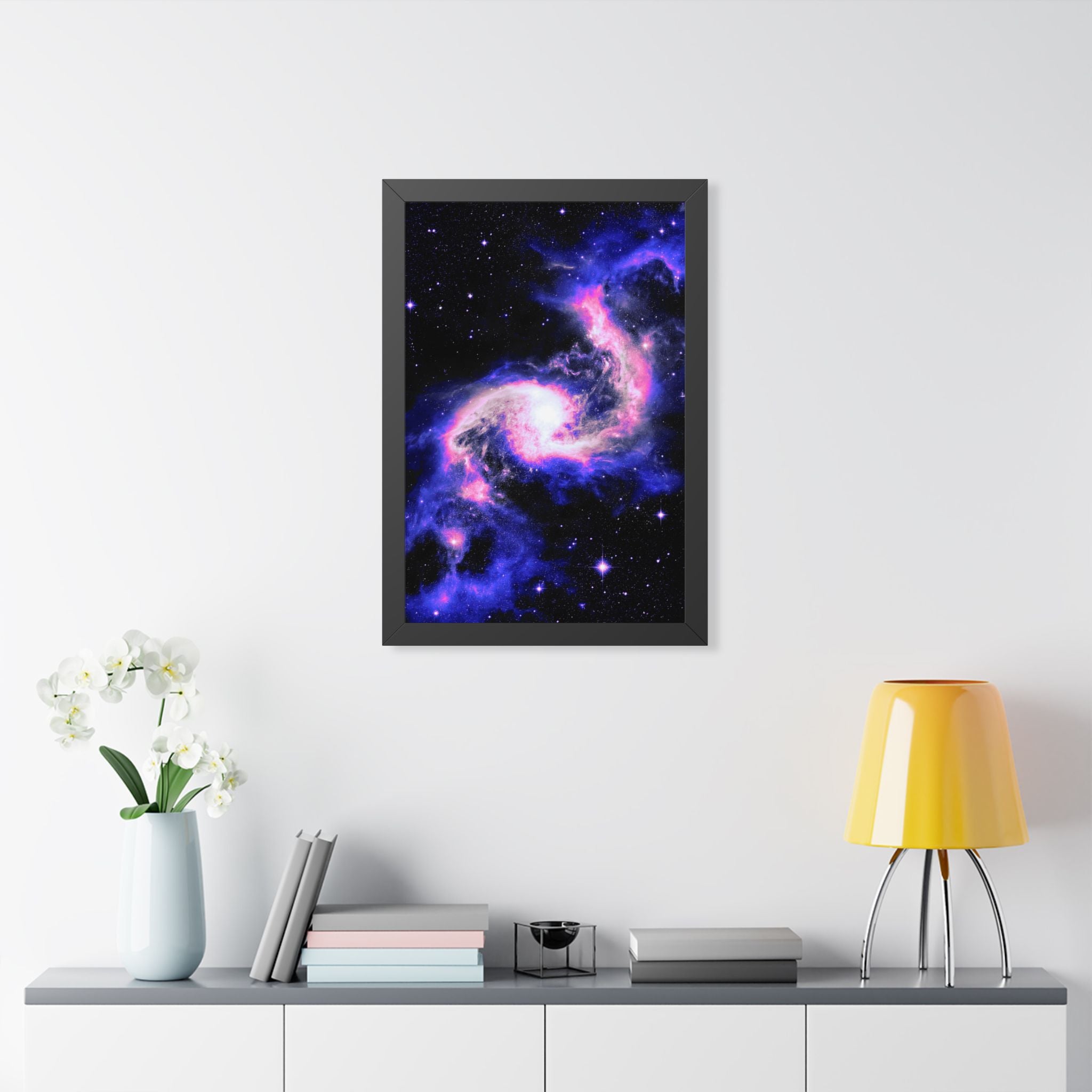 Star Formation Framed Vertical Poster - Stunning Galaxy Art for Home Decor