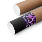 Melted Skeleton Skulls Poster Print - Gothic Cosmic Skull Art