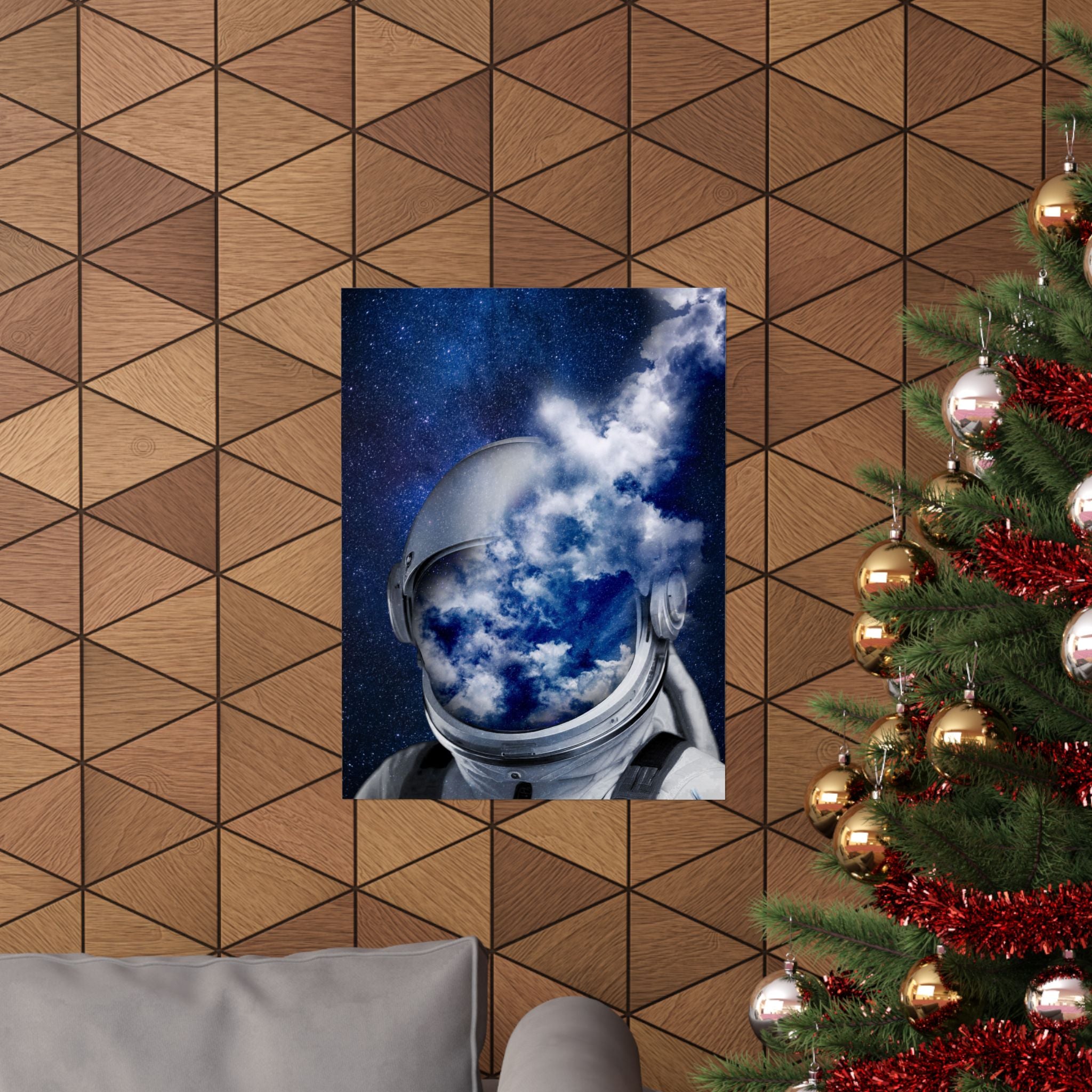 Astronaut in the Clouds Poster - Dreamy Space Art Print