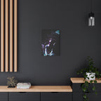 Skybound Canvas Wall Art - Surreal Angel Figure in the Clouds