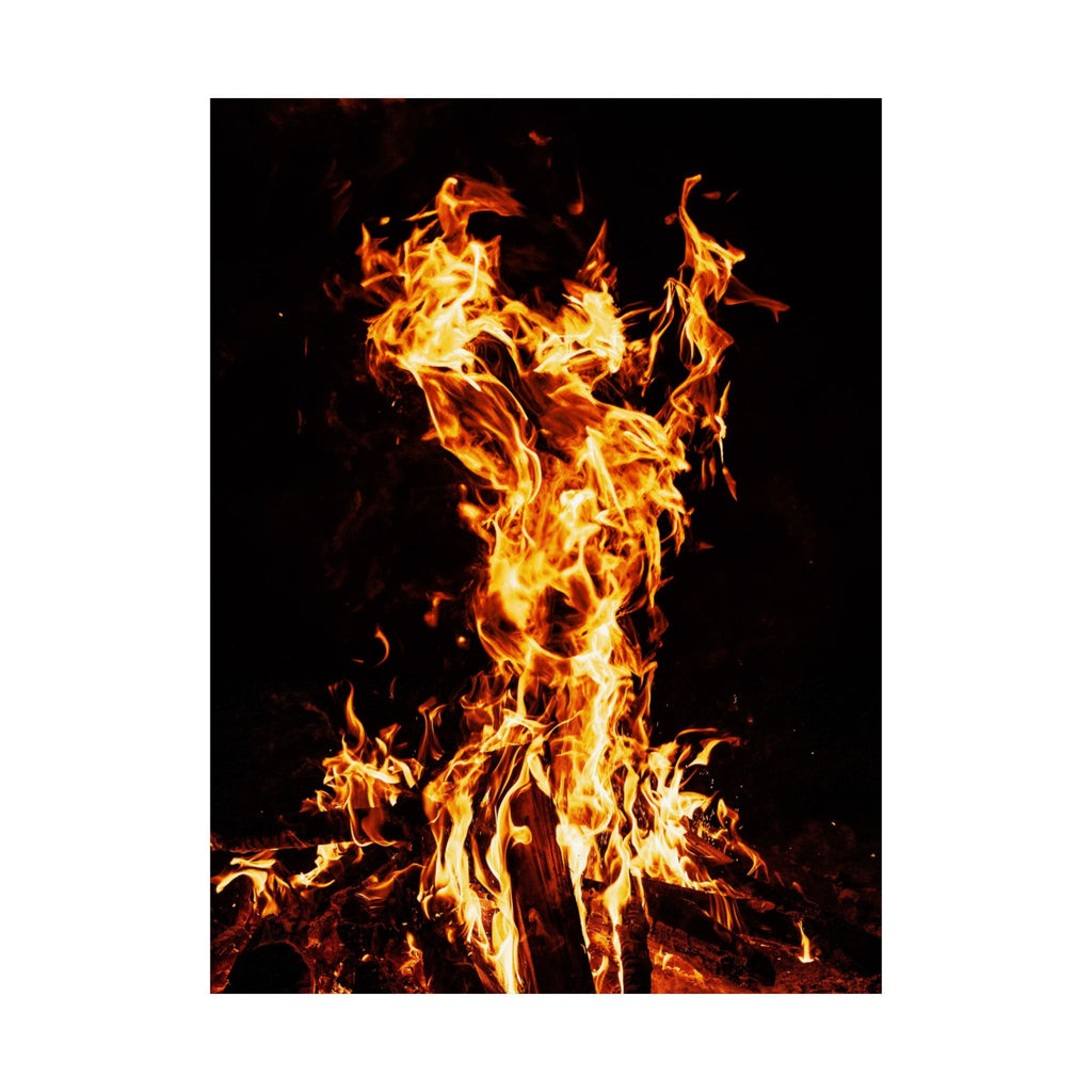 Phoenix Fire Poster Print - Mythical Fire Bird Art