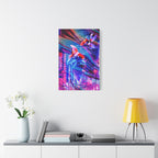 Japanese City Punk Special Edition Canvas Wall Art - Neon Japan Street