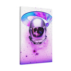 Astronaut Skeleton Skull Canvas Wall Art - Dark Space Skull Decor