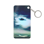 Sunset Space Mountains Acrylic Charm Keychain