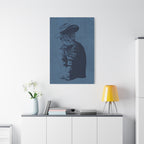 Grey Tabby Cat Canvas Wall Art - Cute Pet Portrait Decor