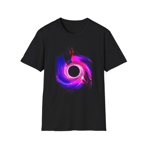 Trippy Pink & Blue Fractal Graphic Tee - Sacred Geometry Psychedelic Shirt
