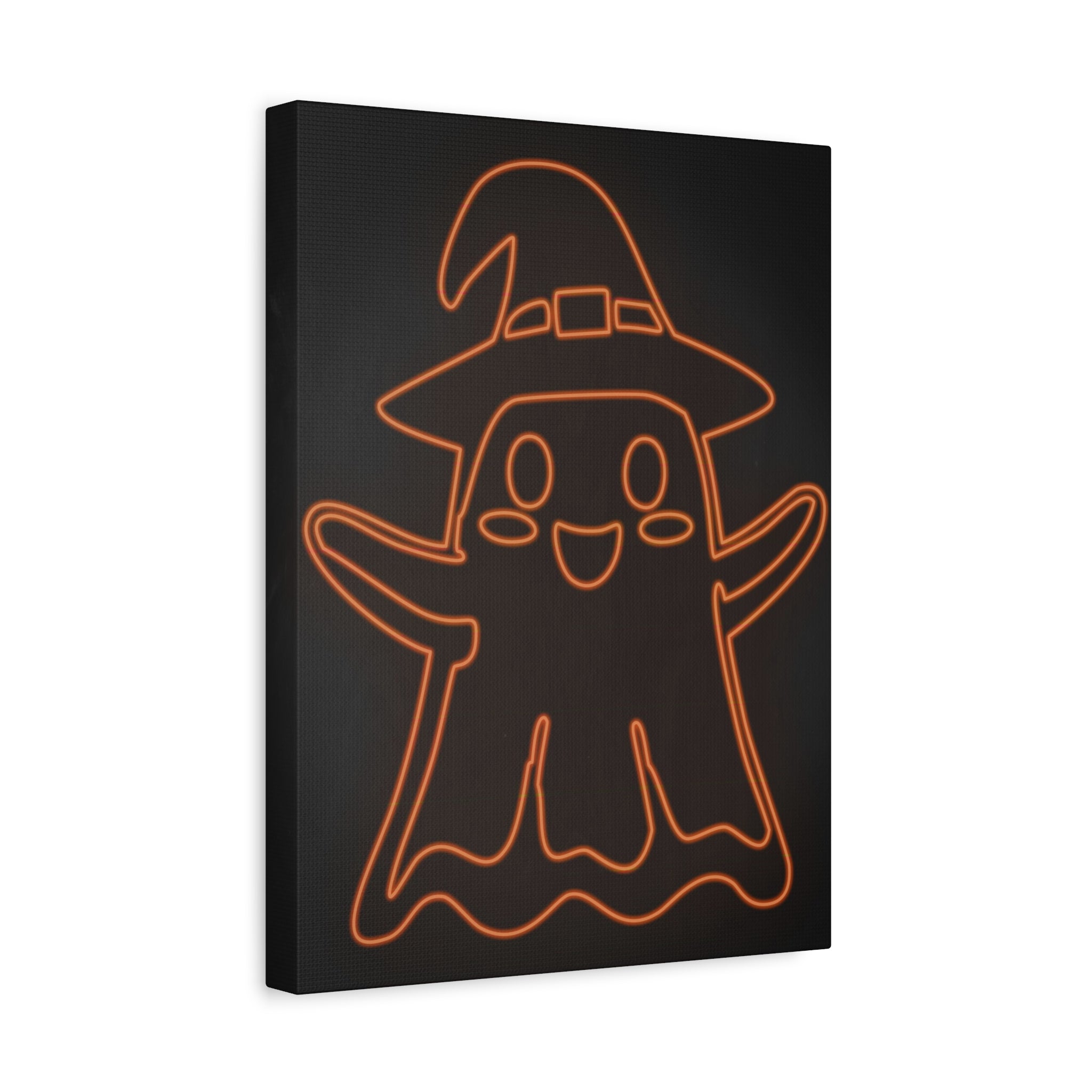 Cute Ghost Canvas Wall Art - Halloween Kids Room Decor