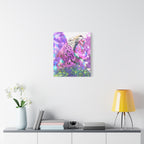 Vibrant Roaring Leopard Matte Canvas Wall Art