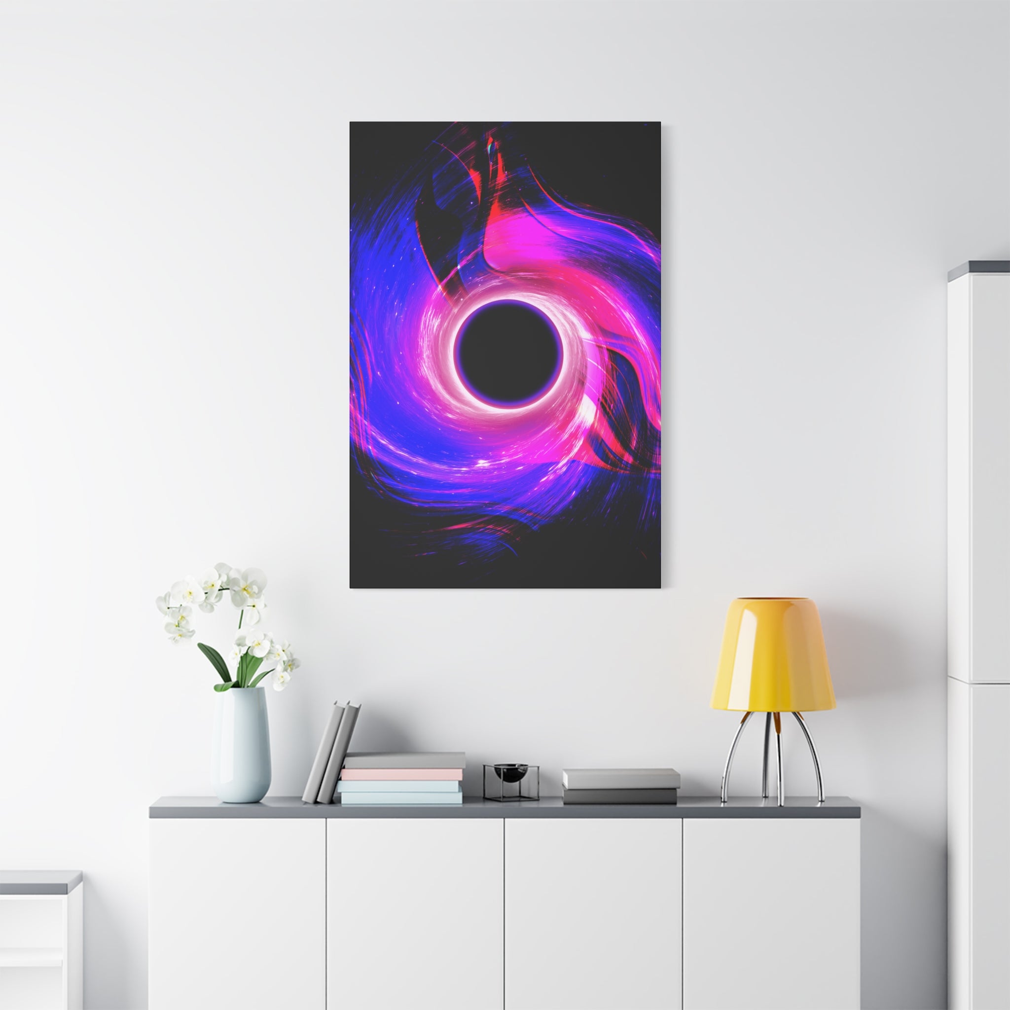 Neon Wave Horizon Canvas Wall Art - Special Edition Retro 80s Sunset