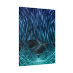 Cyber Wave Escape Canvas Art - Futuristic Neon Synthwave Decor