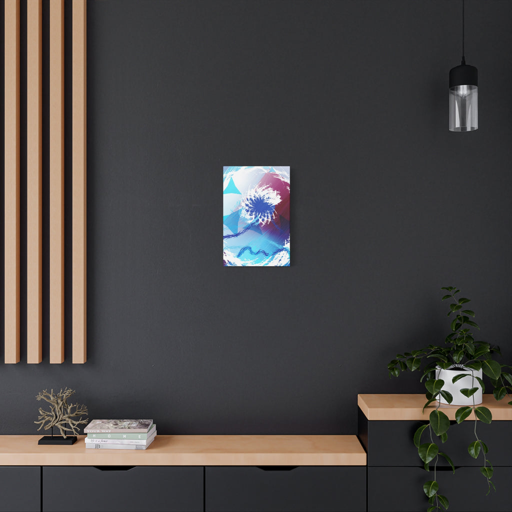 Geometry Portal Canvas Wall Art - Abstract Geometric Sci-Fi Decor