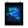 Vibrant Data Cube Matte Vertical Poster - Stunning Digital Art for Home Decor