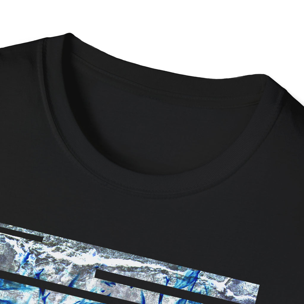 Blue Flame Skull Graphic Tee - Gothic Fire Skull Shirt