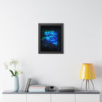 The Data Cube Framed Poster - Abstract Tech Cube Wall Art