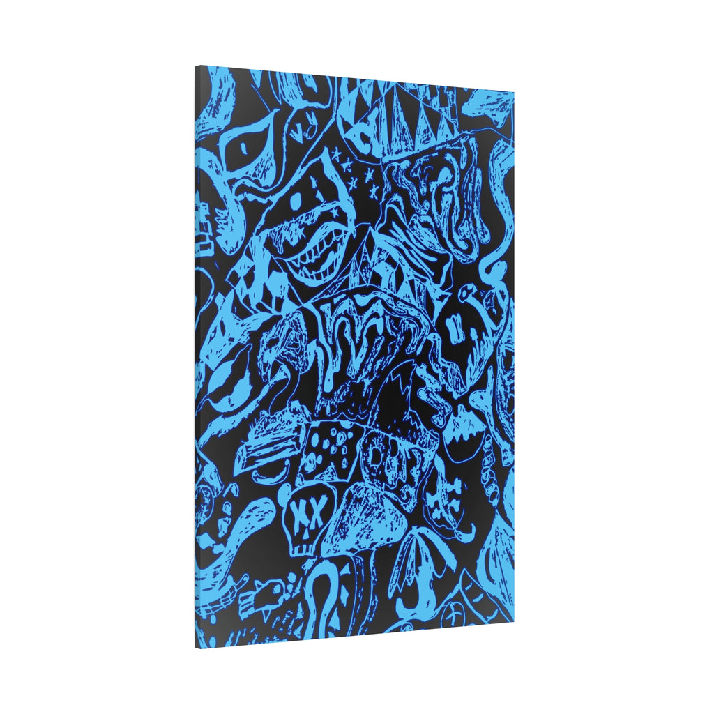 Doodles of a Lost Mind Canvas Art - Psychedelic Abstract Mindscape