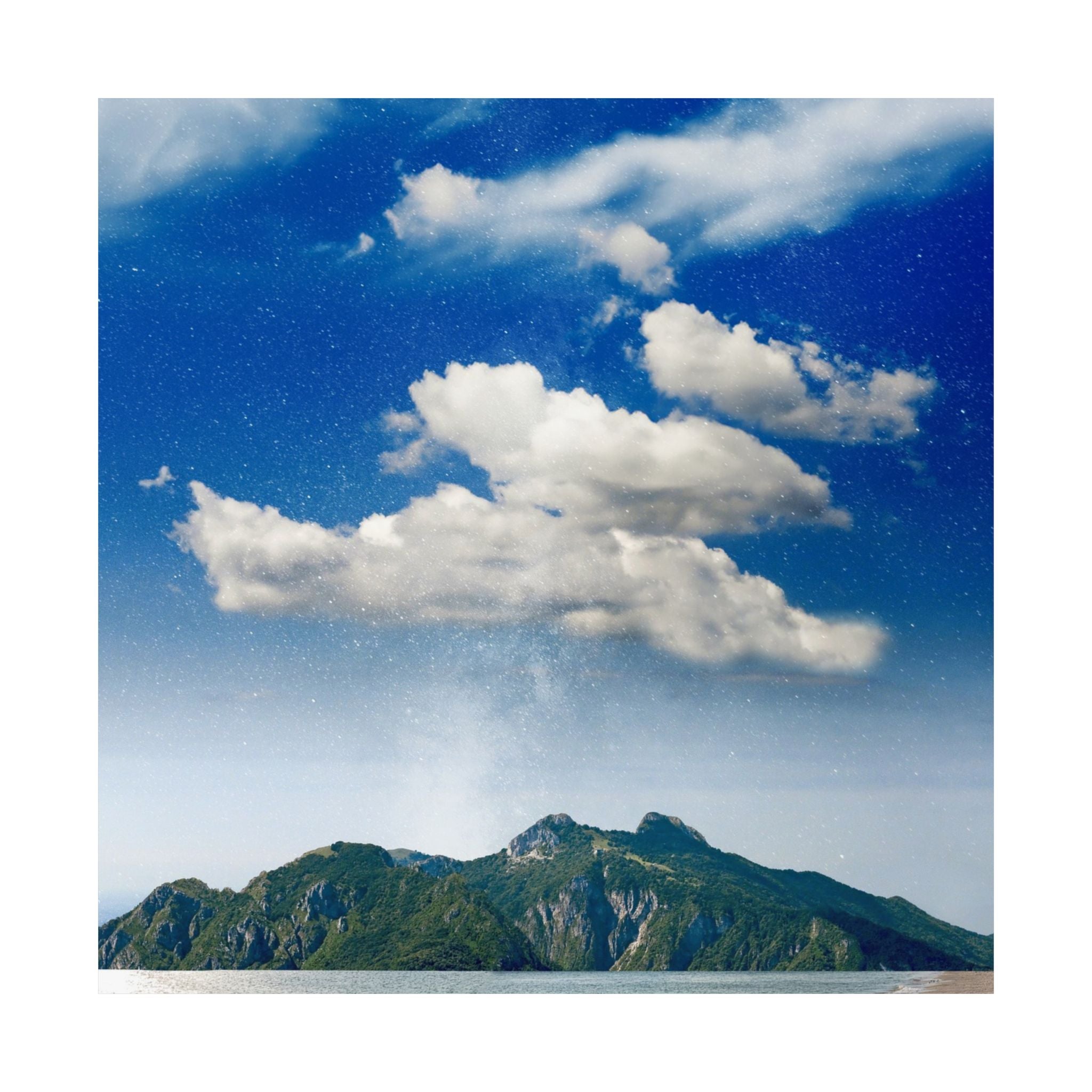 Star-Filled Shoreline Poster | Matte Vertical Art | Museum-Grade Quality | Perfect for Home & Office Decor