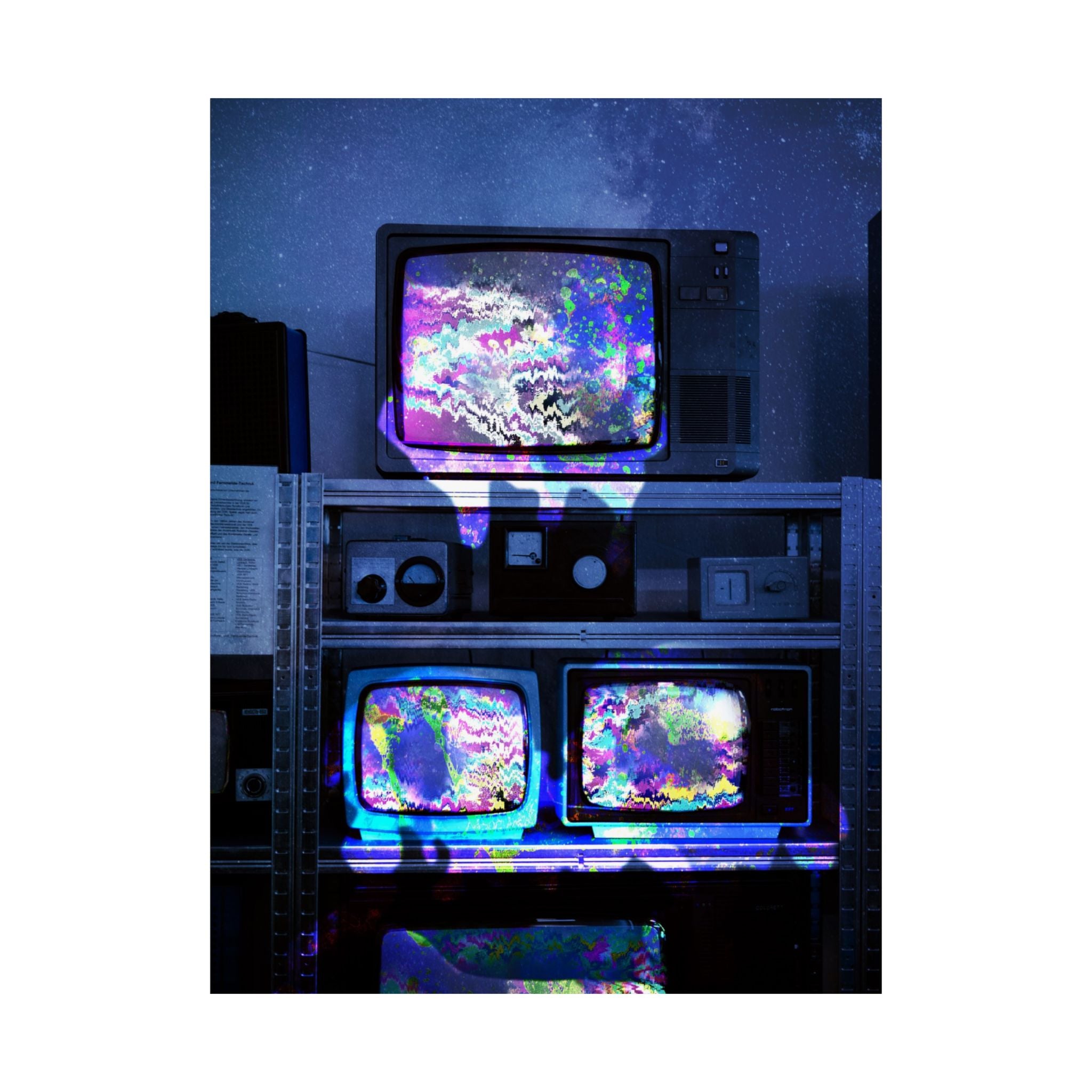 Digital Escape Poster - Abstract Tech Art Print