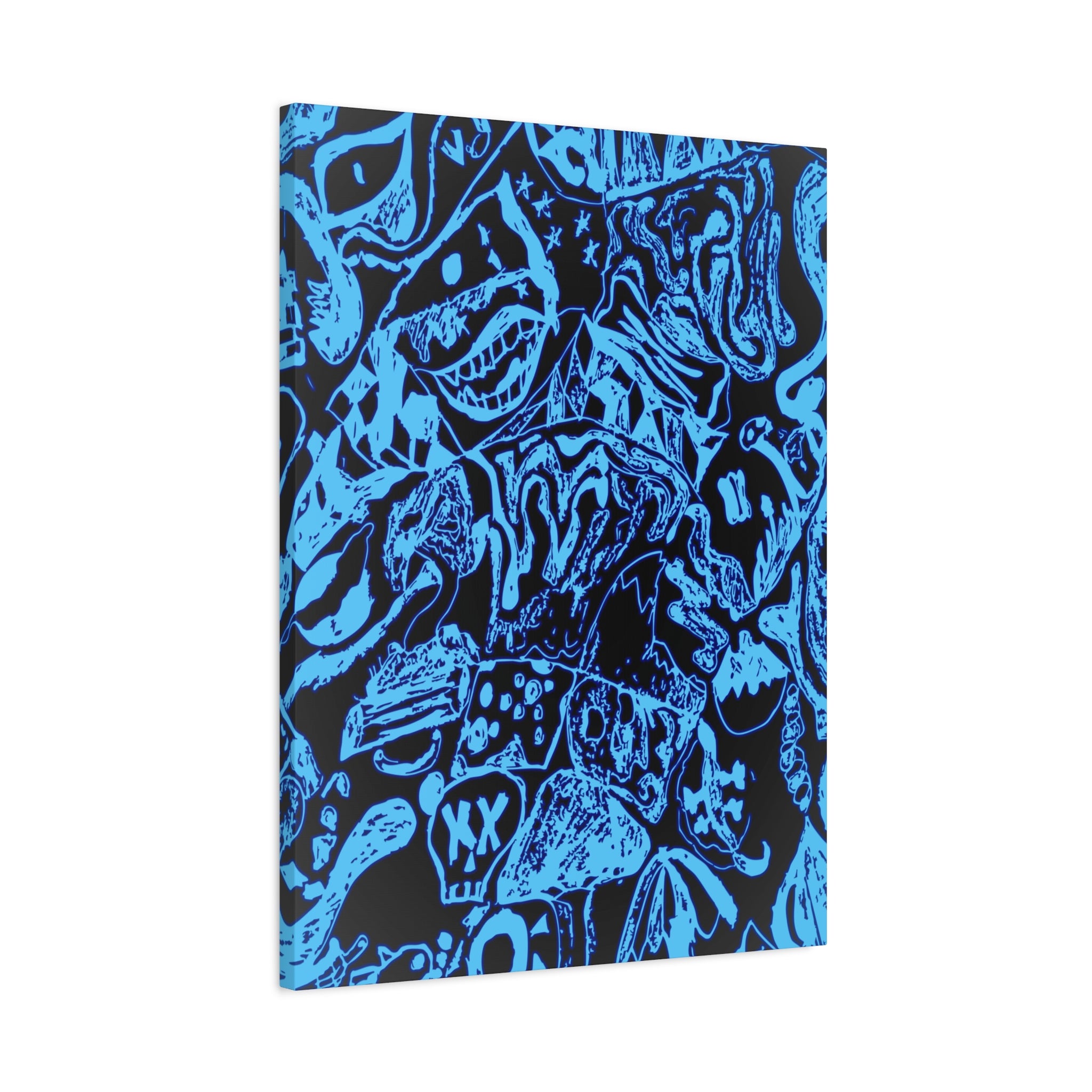 Doodles of a Lost Mind Canvas Art - Psychedelic Abstract Mindscape