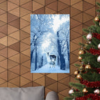 Cosmic Deer Poster - Celestial Animal Art Print