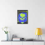 Skull of Mental Fire Canvas Wall Art - Psychedelic Gothic Decor