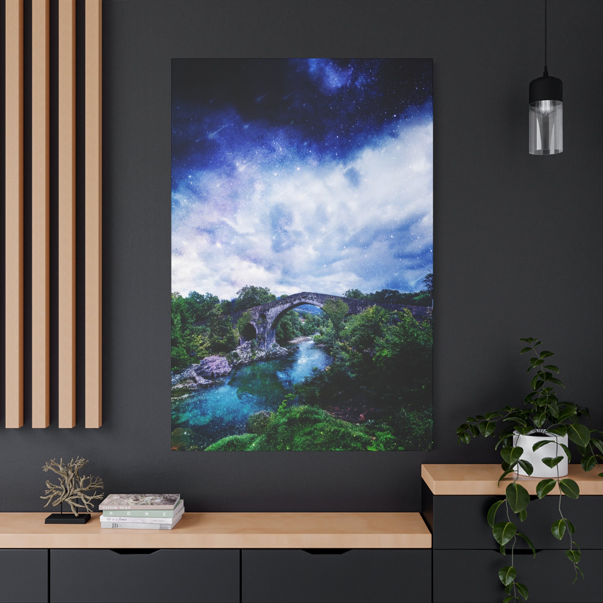 Enchanted Landscape Canvas Wall Art - Fantasy Forest Decor